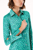 Green Shirt  dress 93765