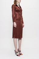 Brown Shirt  dress 93765