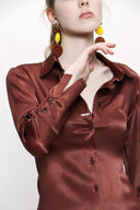 Brown Shirt  dress 93765