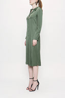 Khaki Shirt  dress 93765