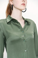 Khaki Shirt  dress 93765