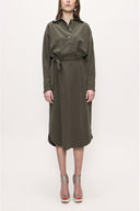 Khaki Belted dress 93776