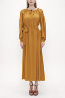 Mustard Seam detail maxi dress 93825