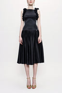 Black Sleeveless slim fit dress 93901