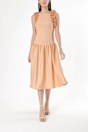 Beige Sleeveless slim fit dress 93901