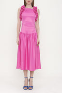 Pink Sleeveless slim fit dress 93901