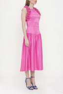 Pink Sleeveless slim fit dress 93901