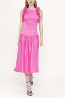 Pink Sleeveless slim fit dress 93901