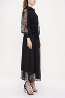 Black Lace shirt dress 93907