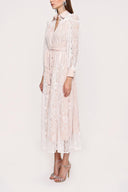 White Lace shirt dress 93907