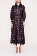 Purple Lace shirt dress 93907