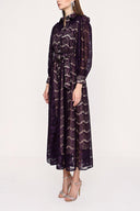 Purple Lace shirt dress 93907