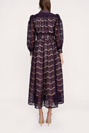 Purple Lace shirt dress 93907