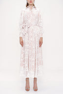 Ecru Lace shirt dress 93907