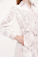 Ecru Lace shirt dress 93907