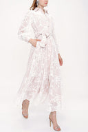 Ecru Lace shirt dress 93907