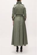 Khaki Zipped long dress 93931