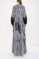 Striped Pleated wide cut dress 93938