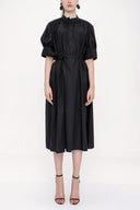 Black Pleated dress 93945