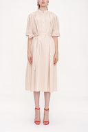 Beige Pleated dress 93945