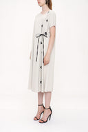 Light Beige belted dress 93946