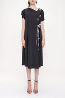 Black belted dress 93946