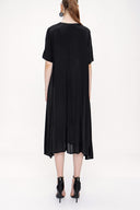 Black Wide cut dress 93949