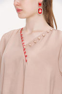 Beige Wide cut dress 93949