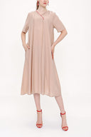 Beige Wide cut dress 93949