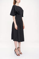 Black Seam waist dress 93951