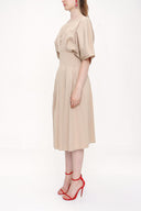 Beige Seam waist dress 93951