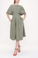 Khaki Seam waist dress 93951