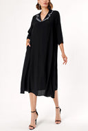 Black Wide cut dress 93952