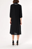 Black Wide cut dress 93952