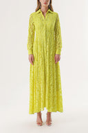 Yellow Lace dress 93958