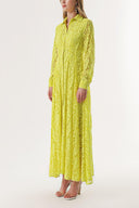 Yellow Lace dress 93958