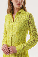 Yellow Lace dress 93958