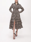 Pars Fırılled long shirt  dress 93979