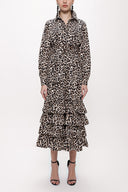 Pars Fırılled long shirt  dress 93979