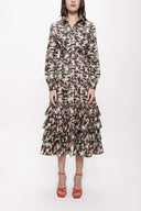 Camouflage Fırılled long shirt  dress 93979