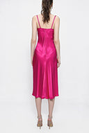 Pink Buckle detailed strap dress 93980