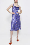 Patterned Buckle detailed strap dress 93980