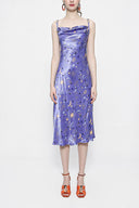 Patterned Buckle detailed strap dress 93980