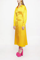 Mustard Fitted waist shirt dress 93993