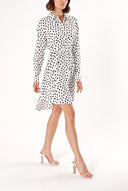Spotted Belted shirt dress 94006