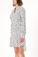 Spotted Belted shirt dress 94006