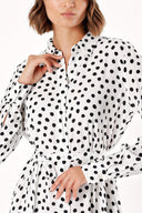 Spotted Belted shirt dress 94006