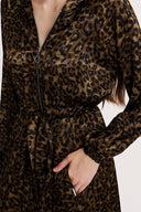 Pars Zipped hooded maxi  dress 94064