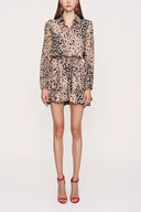 Mink Shirt dress with godet skirt 94075