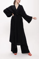 Black loose-fitting caftan 94080